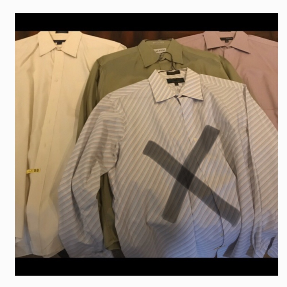 3alfani,slates &todays men dress shirt size large 16.5/34…